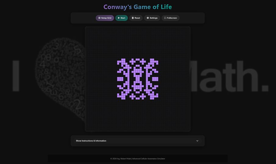 Conway Game of Life - simulátor bunkového automatu
